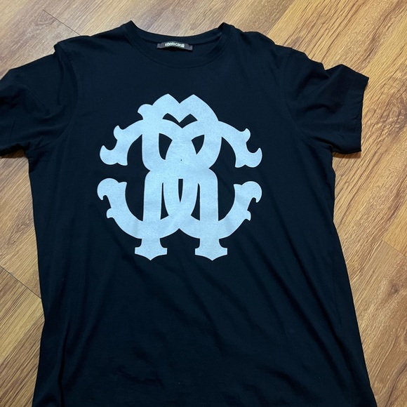 Pre-Loved Just Cavalli Classic Logo T-Shirt Size XLarge Tee - Picture 1 of 4